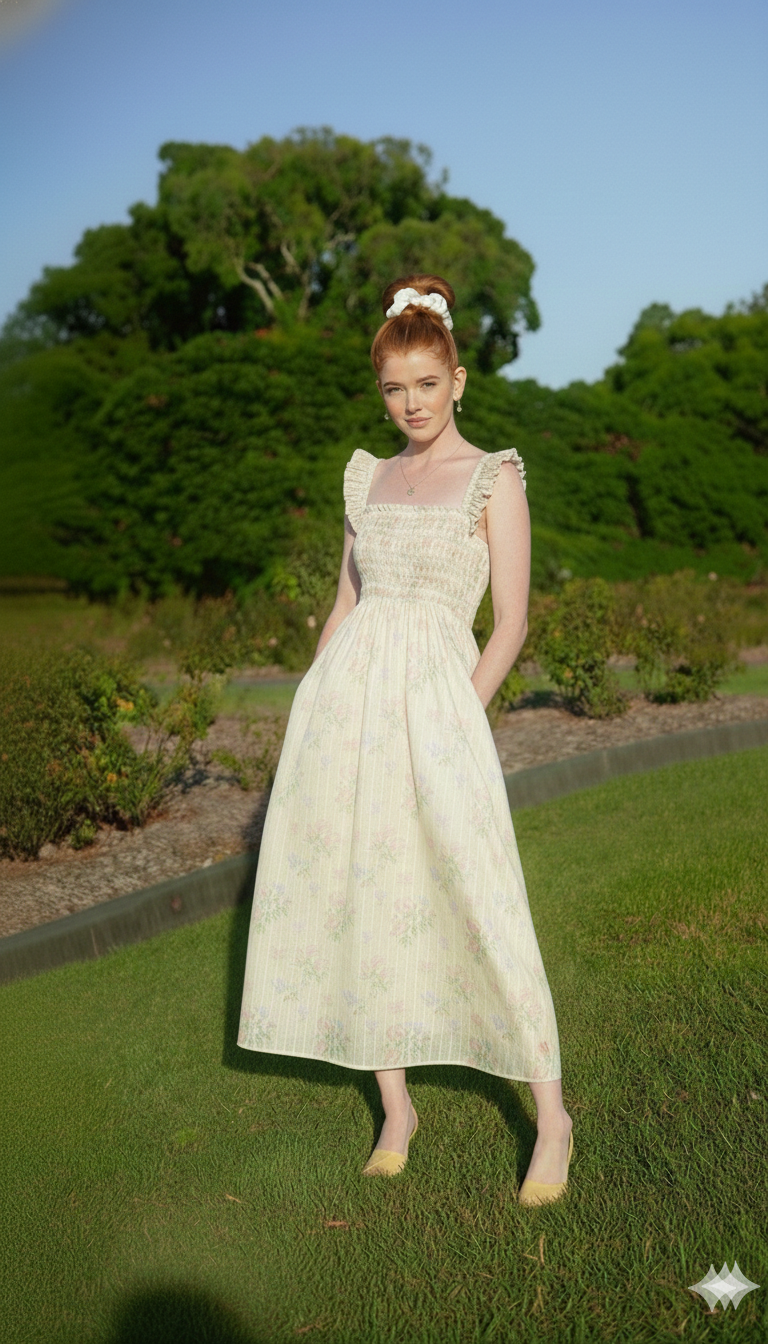 Calla Multiway Smocked Maxi Dress - Image 3